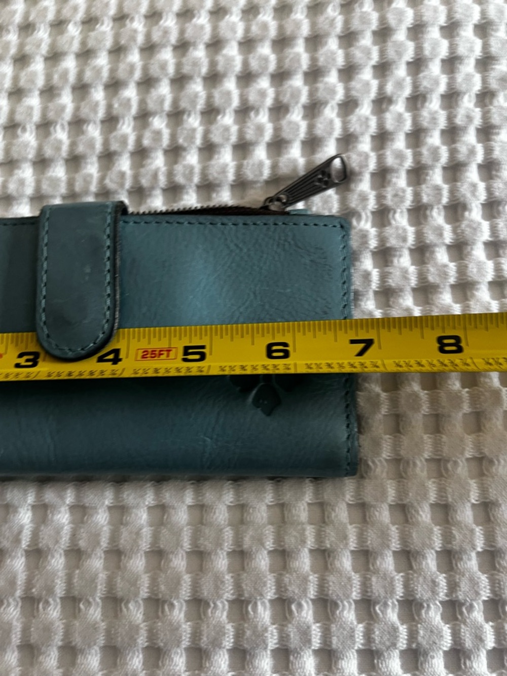 Patricia Nash Teal Leather Wallet with Snap Closure - Picture 8 of 8